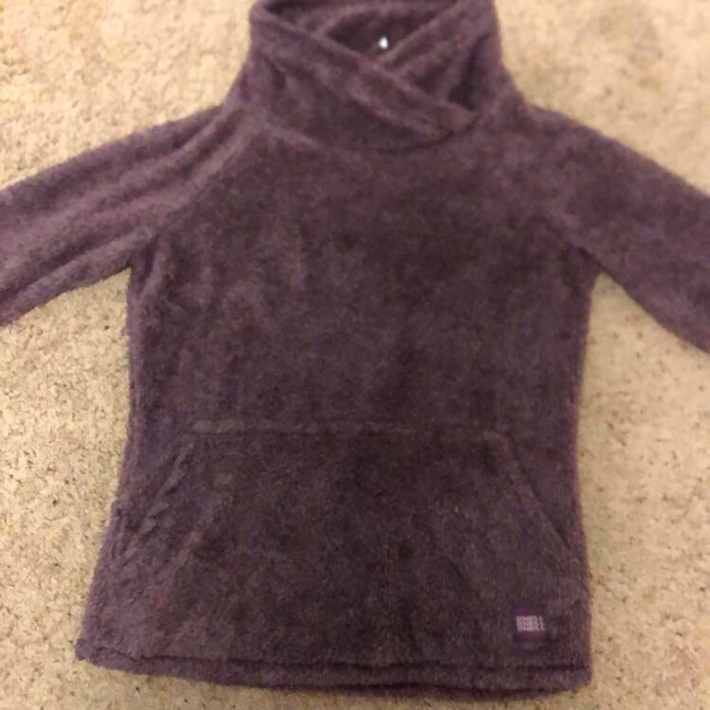 Purple sweater with wide turtle neck!!